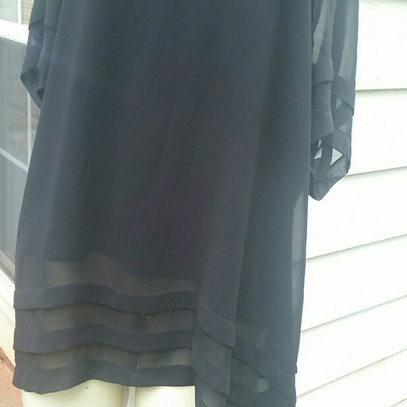 Sheer pullover  top with tank - Picture 2 of 5